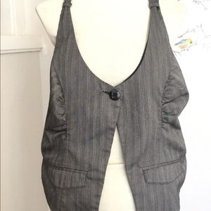 90’s Spacegirl Gray Vest one Button